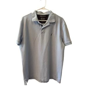 Mens Nautica light blue polo shirt size L